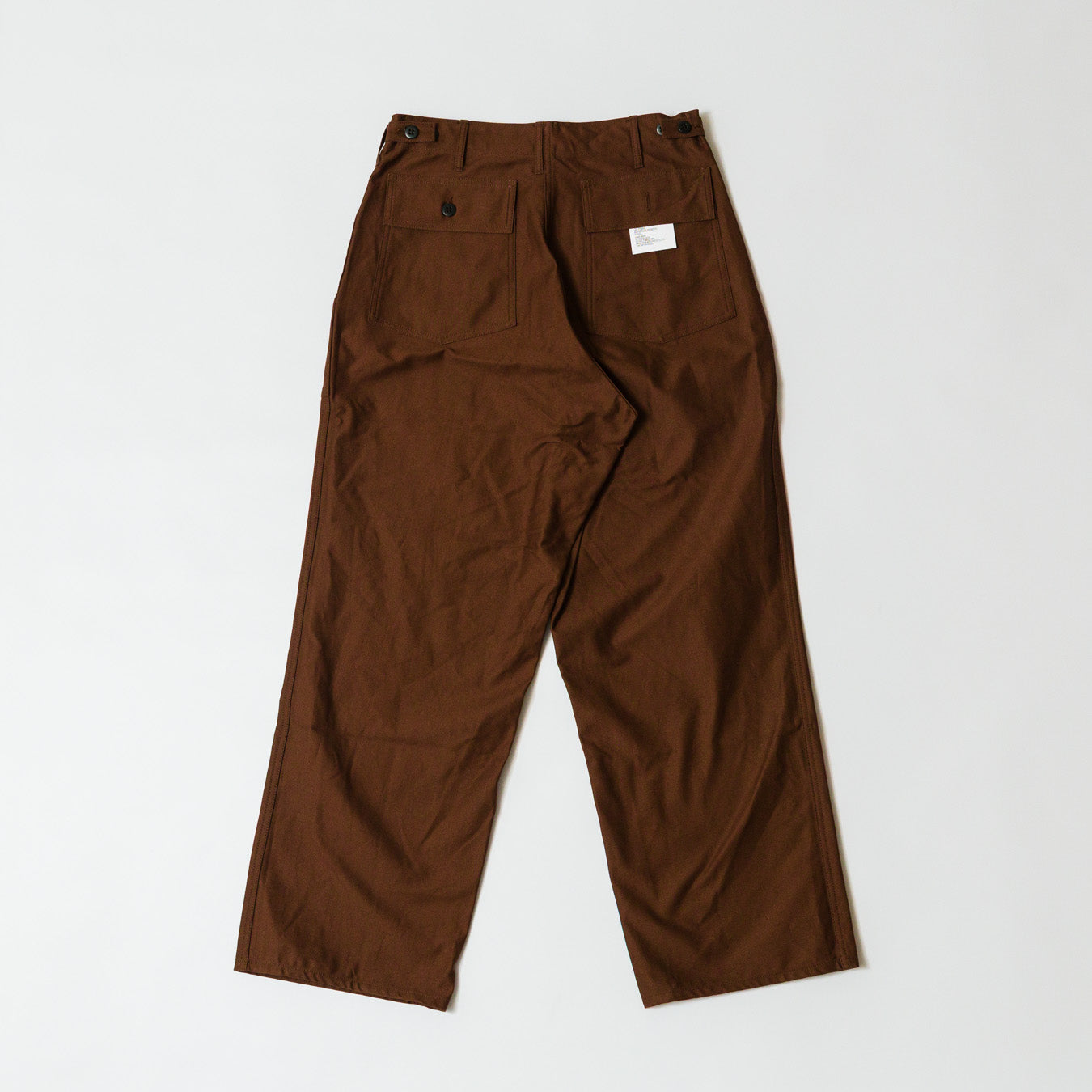 TUKI #0152【baker pants】chocolate