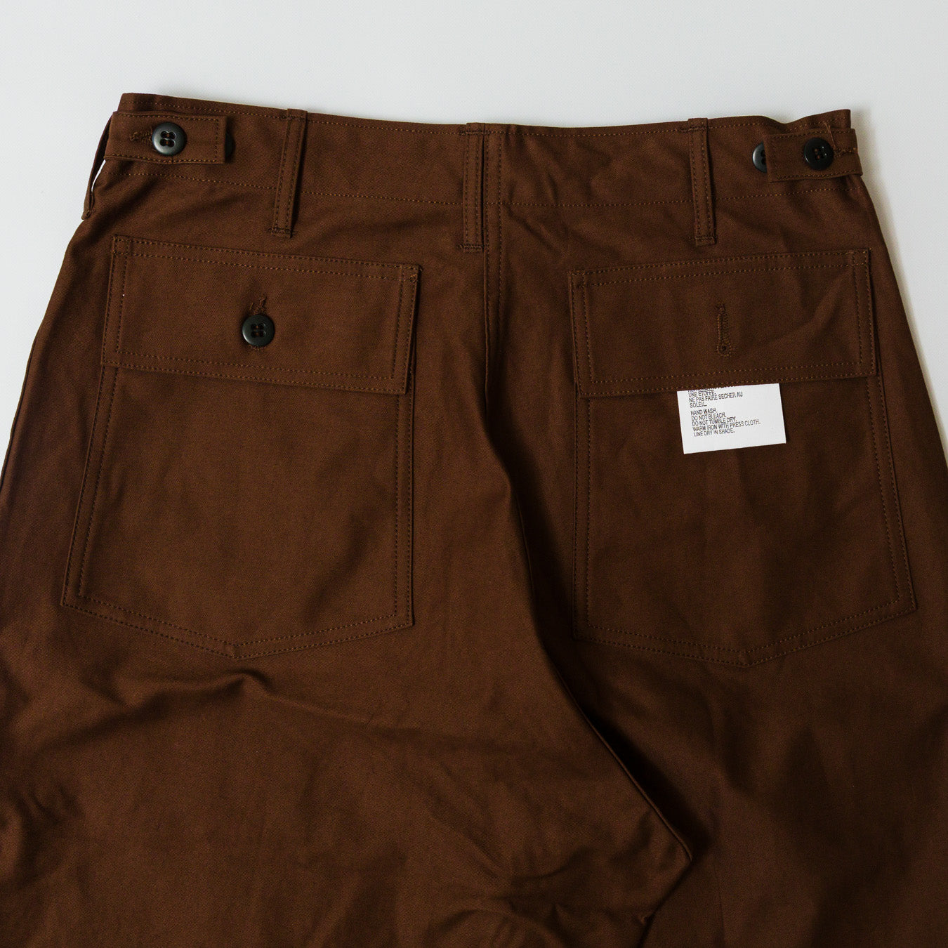 TUKI #0152【baker pants】chocolate