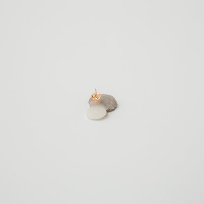 雨氣-石繕いピアス-3