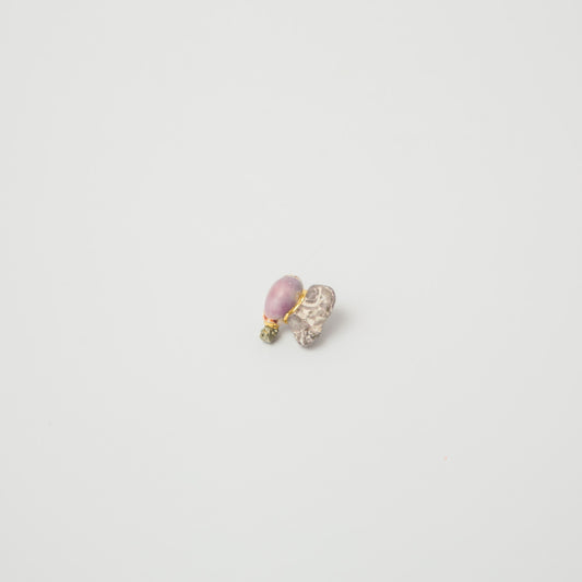 雨氣-石繕いピアス-6