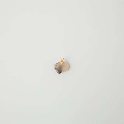 雨氣-石繕いピアス-2